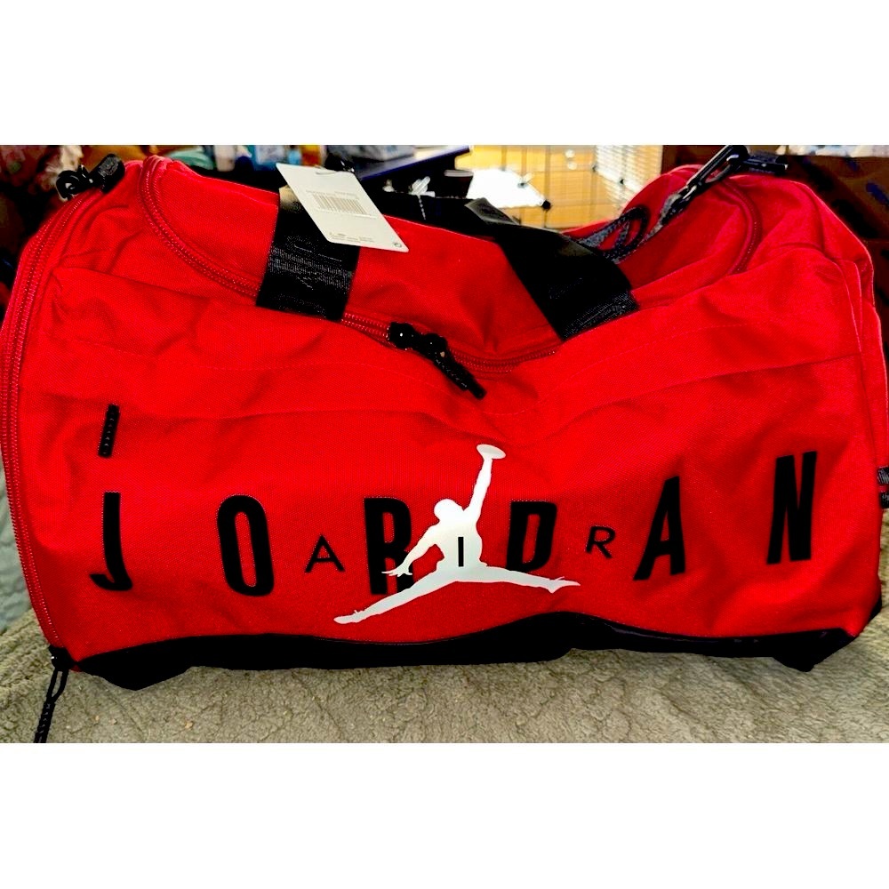 Nike Air Jordan Velocity Duffel Duffle Bag Backpack Red MM0920-R78 62.5L NWT - Picture 4 of 13